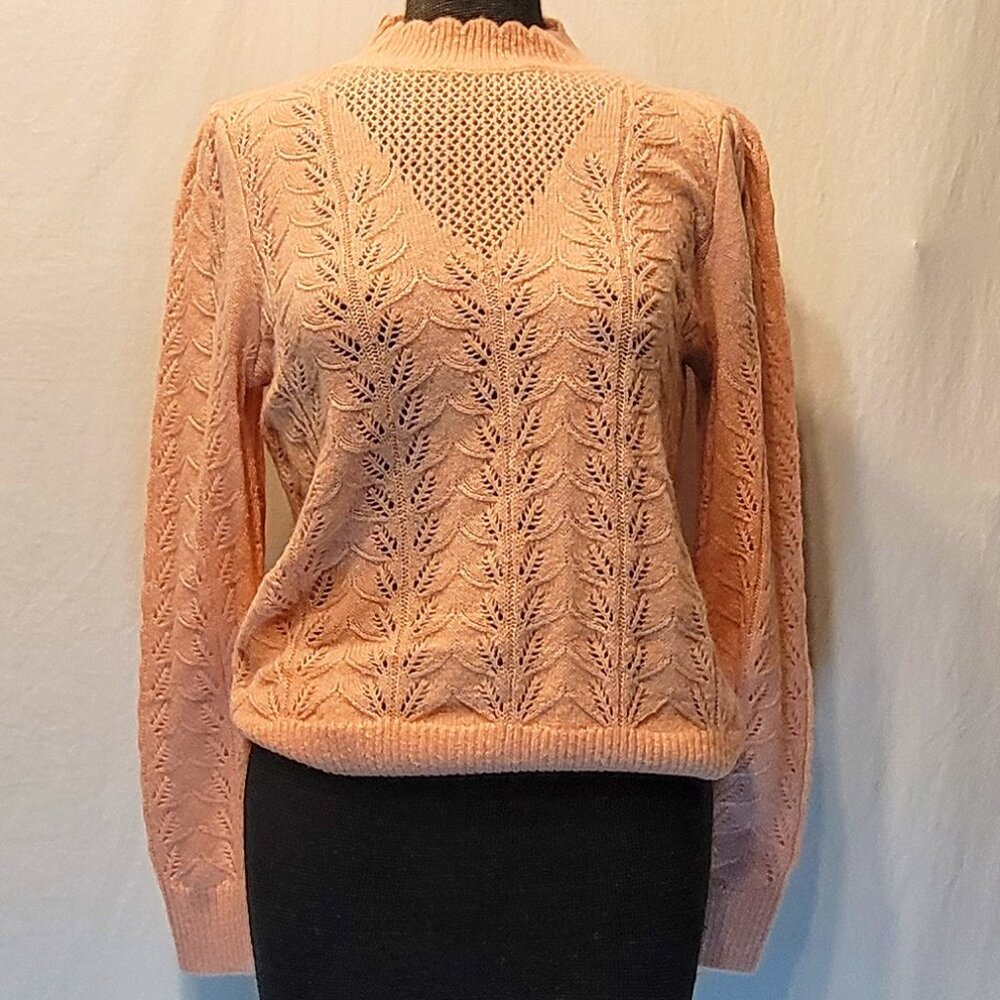 LOFT | Womens Lacy Sweater Size S - Pink